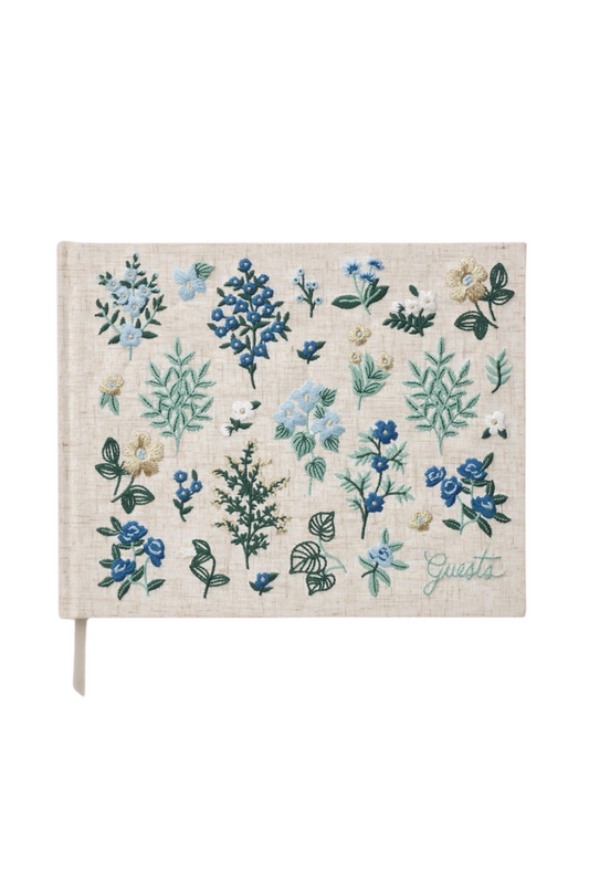 Embroidered Guest Book | Wildwood
