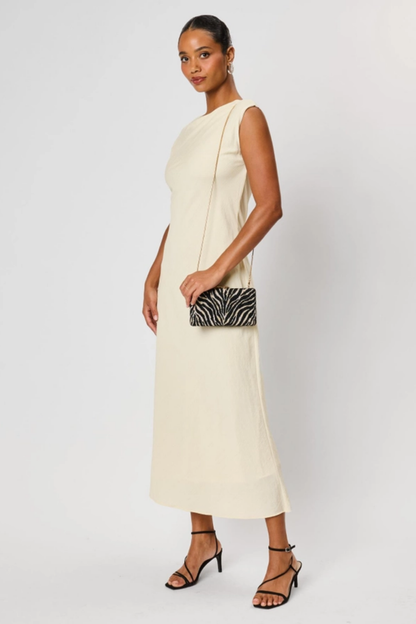 Sade Evening Bag | Zebra Print