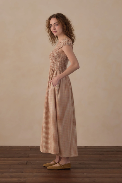 Jessa Dress | Fawn Gingham