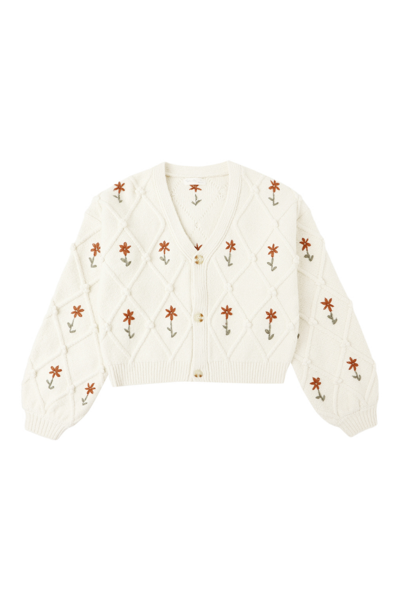 Winter Daisy Cardigan
