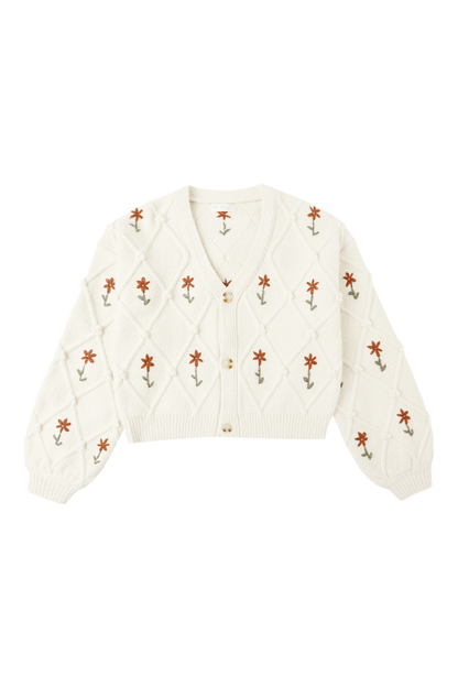 Winter Daisy Cardigan