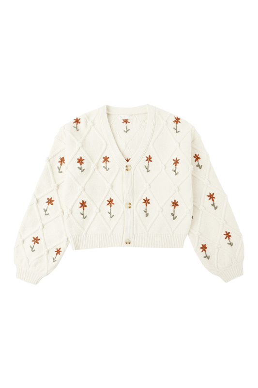 Winter Daisy Cardigan