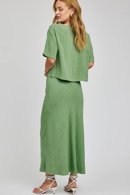 Cassia Linen Skirt