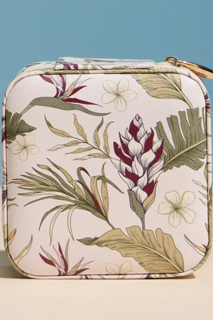 Travel Jewelry Case | Botanical Print