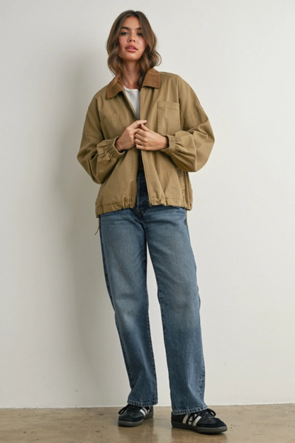 Corduroy Collar Jacket