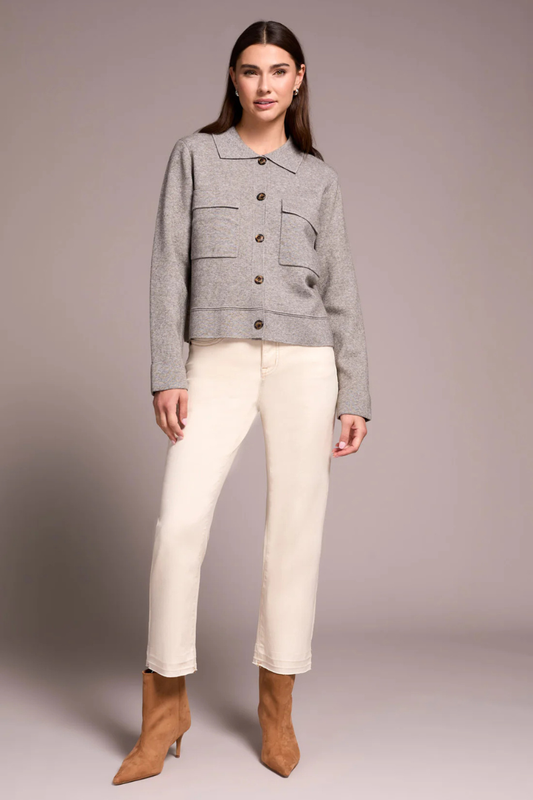 Collared Buttoned Cardigan