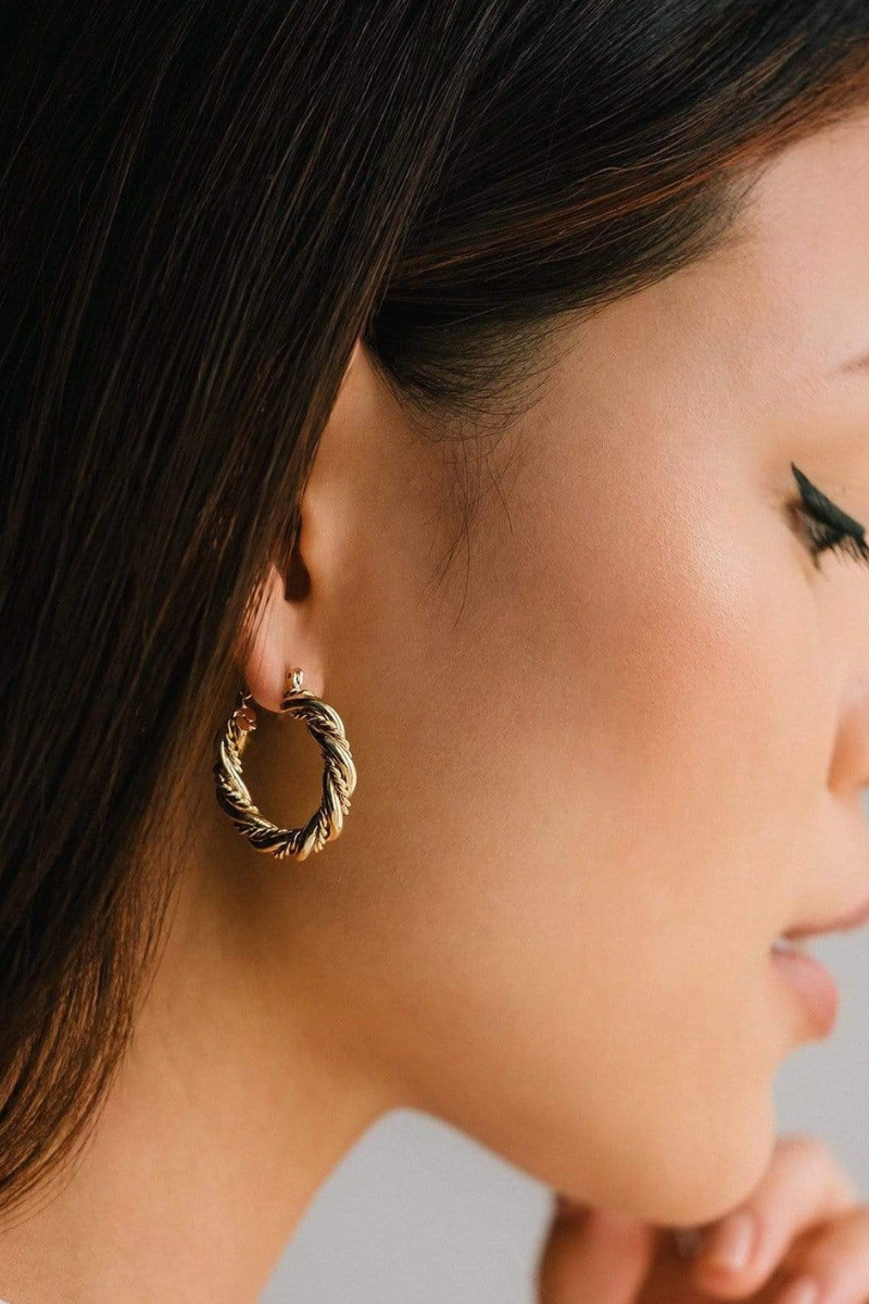 Jessie Gold Hoops