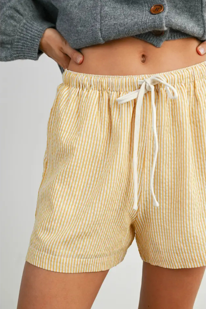 Striped Drawstring Short