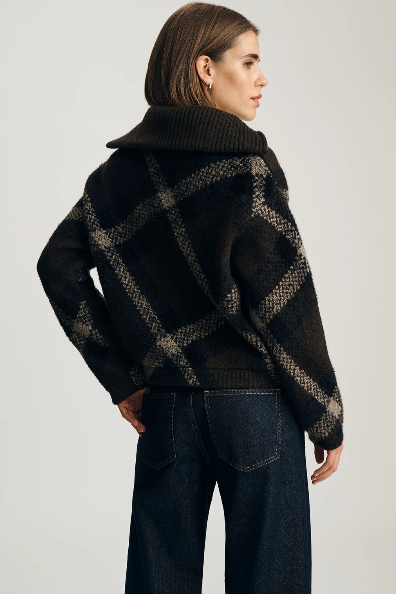 Chocolate Martini Zipper Cardigan