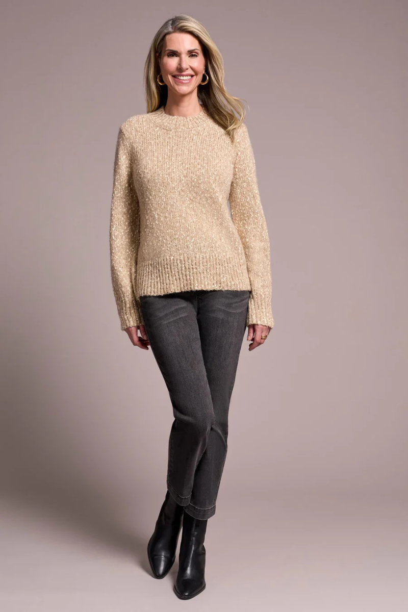 Sandstone Mock Neck Sweater
