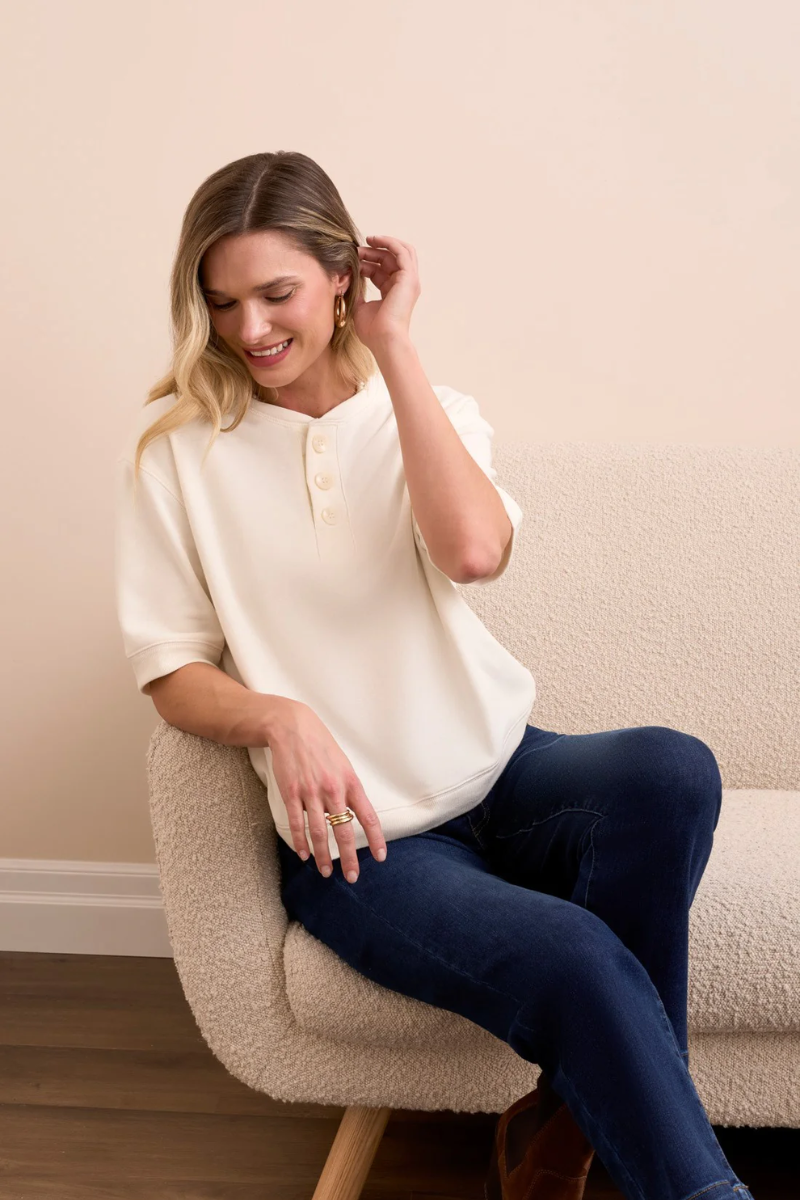 Elbow Sleeve Sweater Tee