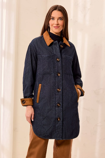 Quilted Denim Jacket