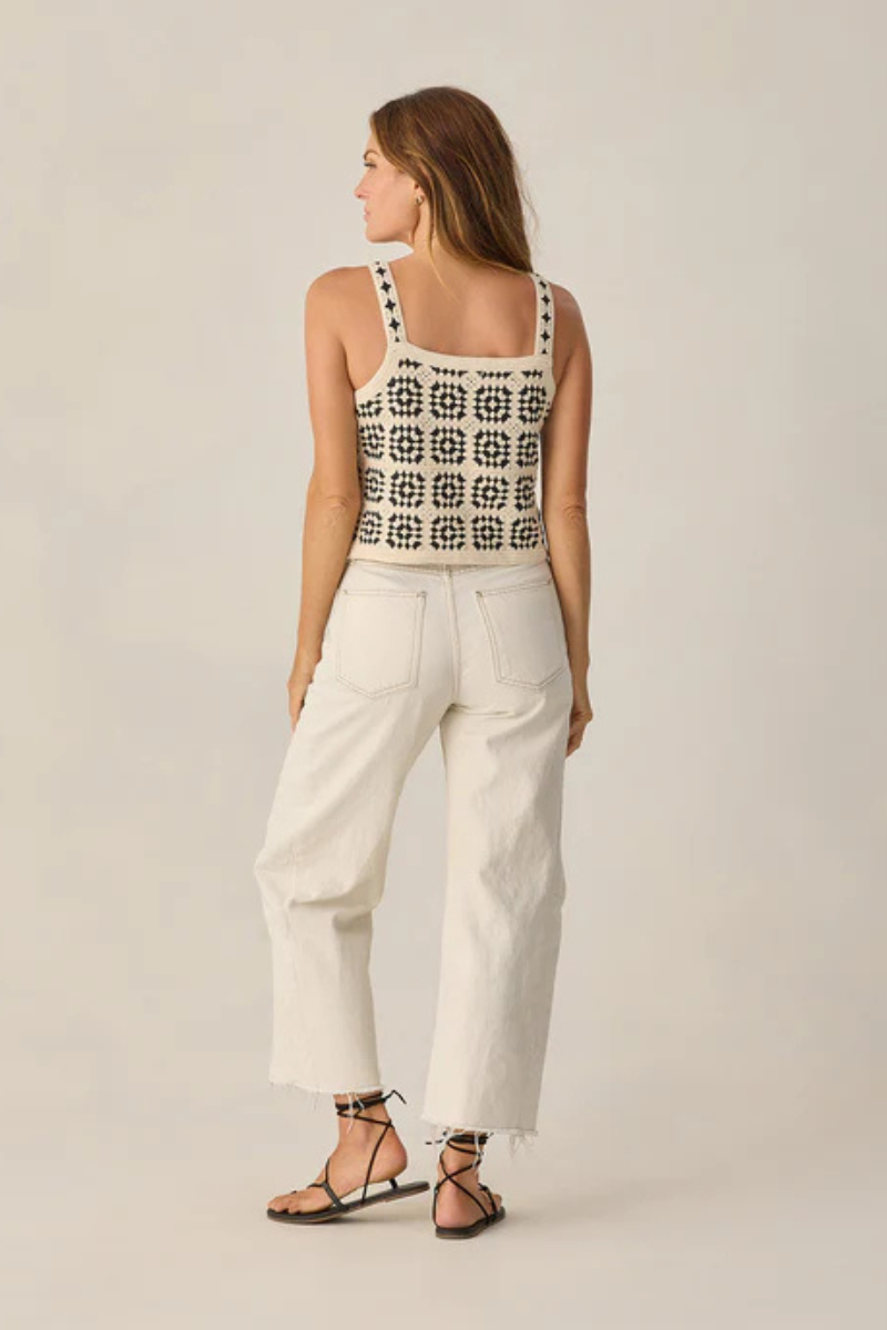 Abstract Crochet Tank