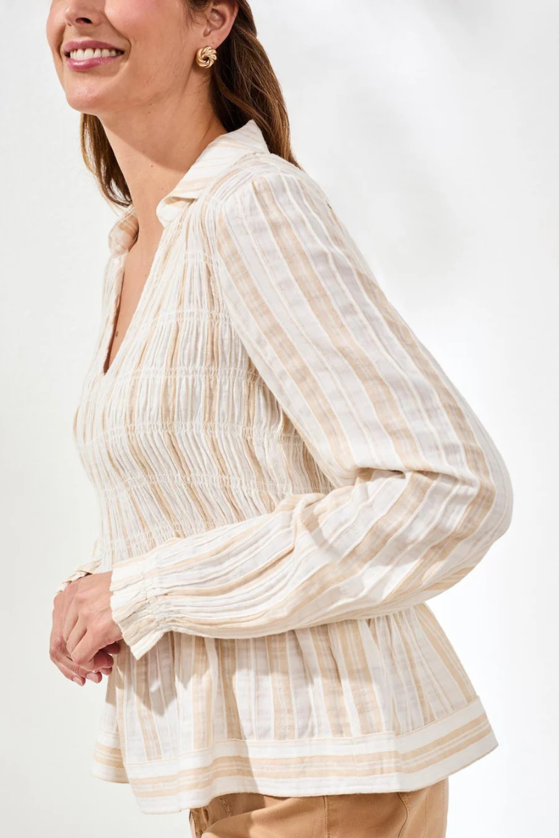 Blouse with Smocking | Seasame