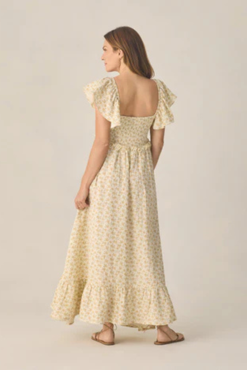 Francesca Dress | Yellow Floral