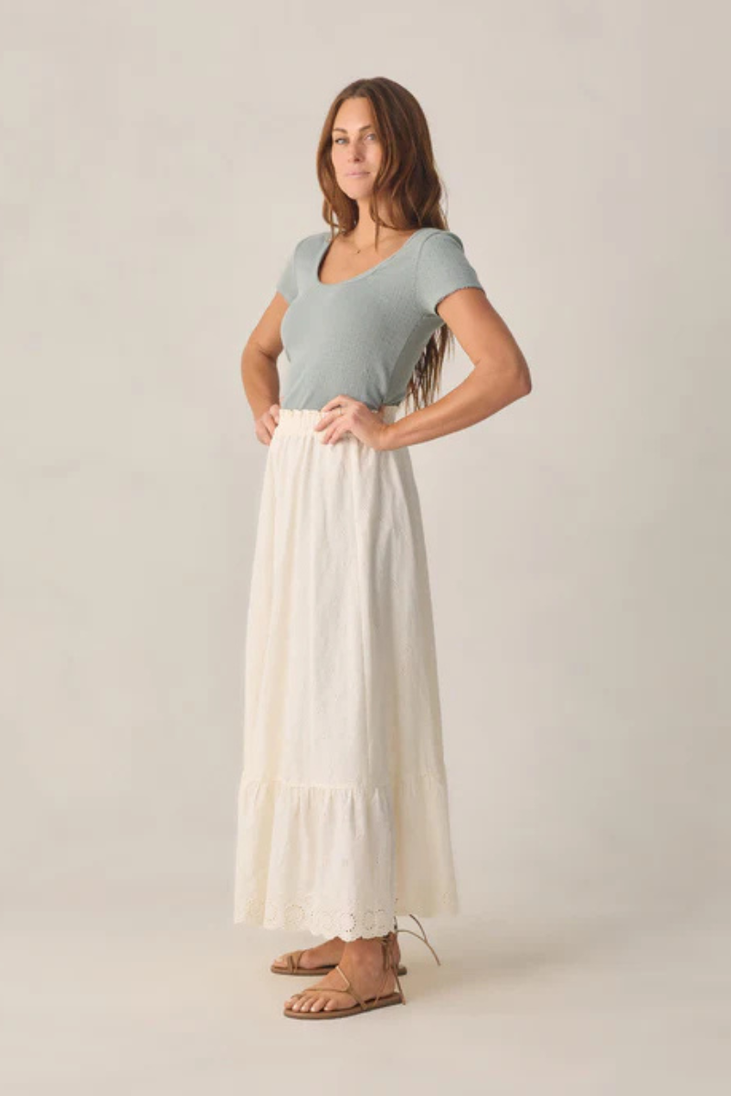 Rose Maxi Skirt | Ivory