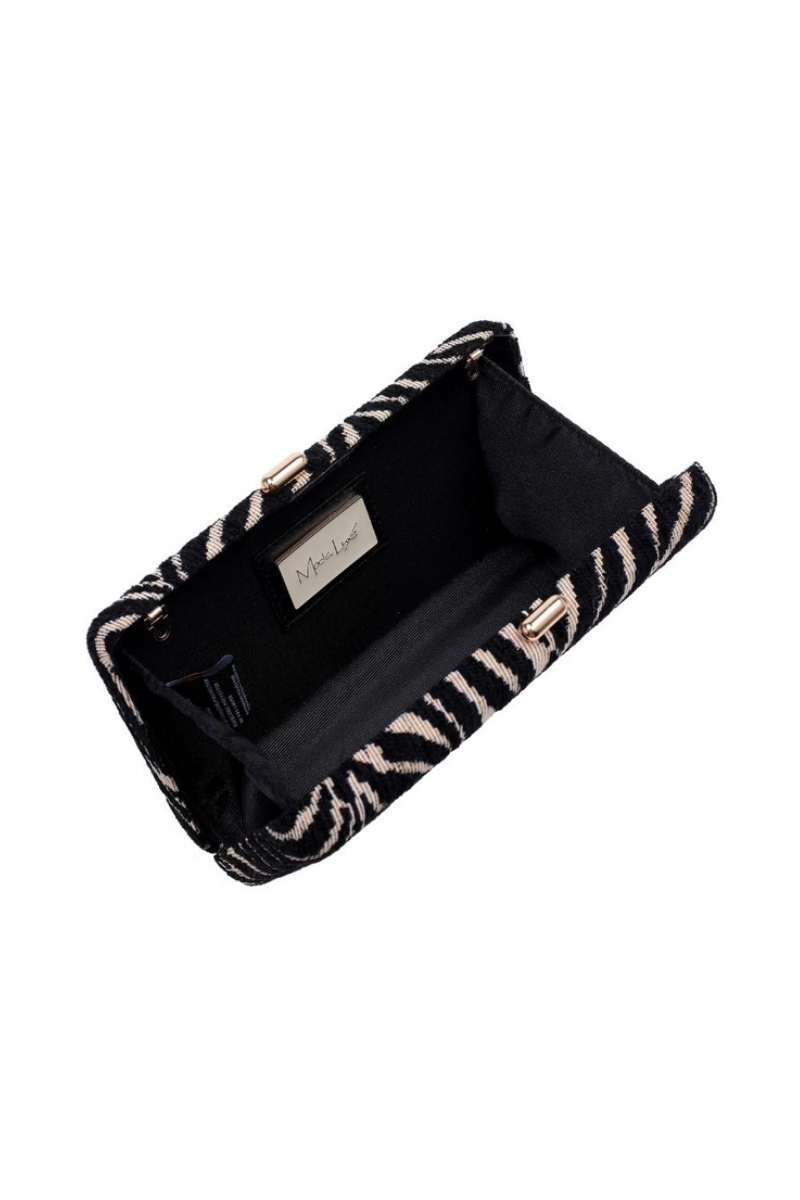Sade Evening Bag | Zebra Print