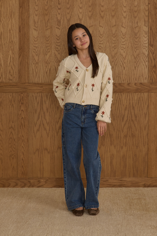 Winter Daisy Cardigan