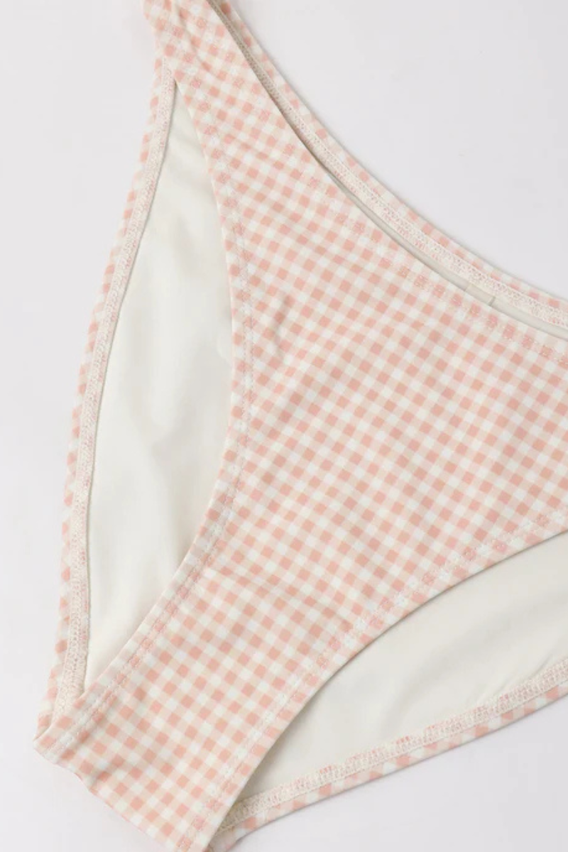 Petal Gingham Bikini Bottom