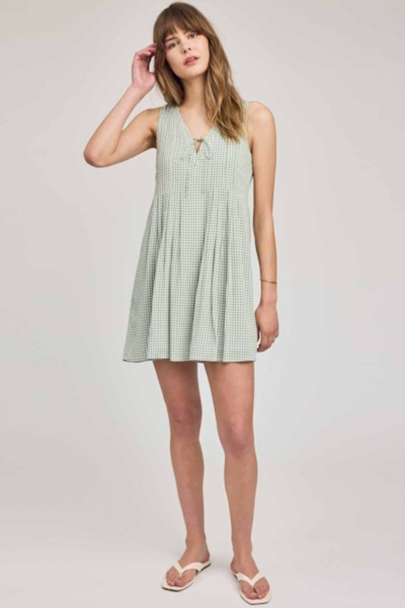 Zoey Dress | Pistachio Gingham