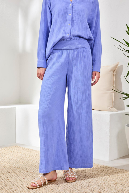 Wide Leg Crinkle Pant