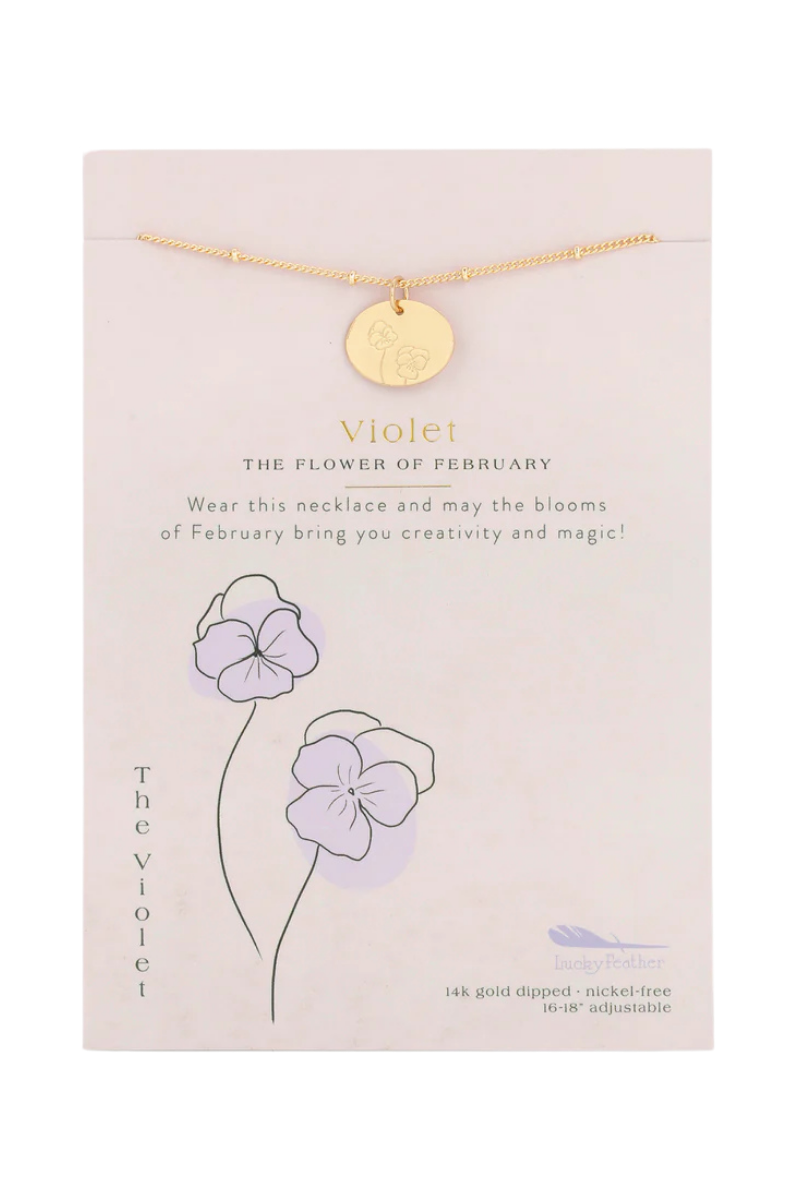 Birth Flower Necklaces