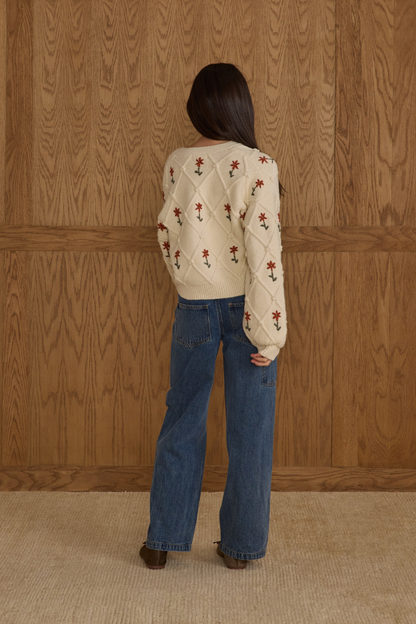 Winter Daisy Cardigan