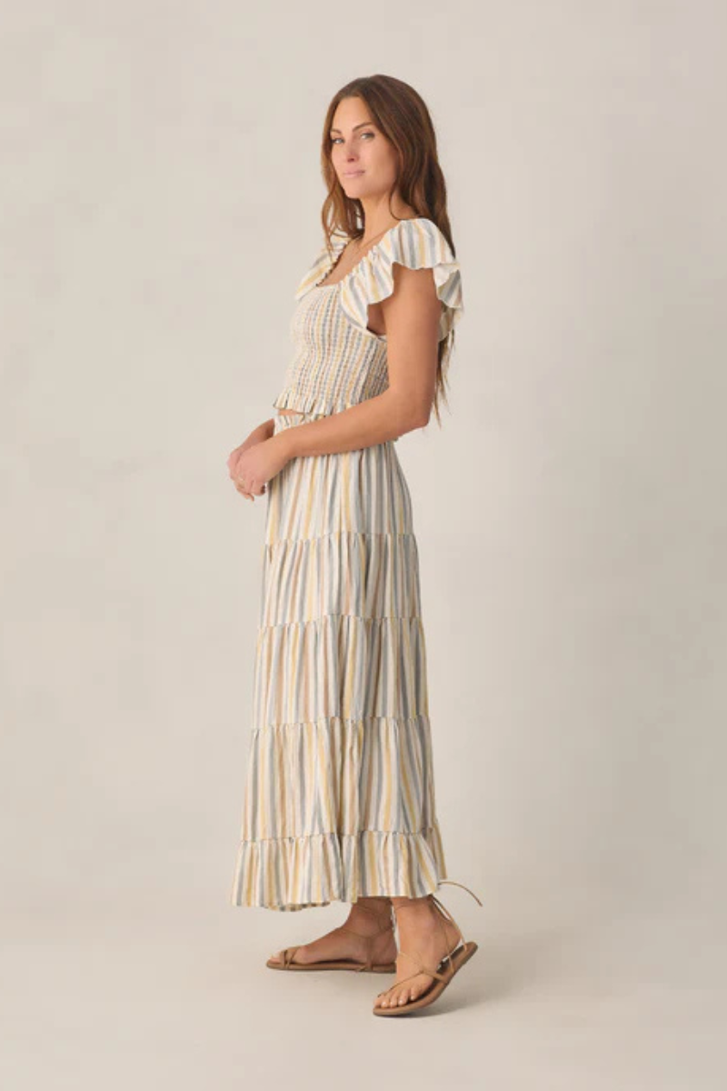 Valencia Stripe Maxi Skirt