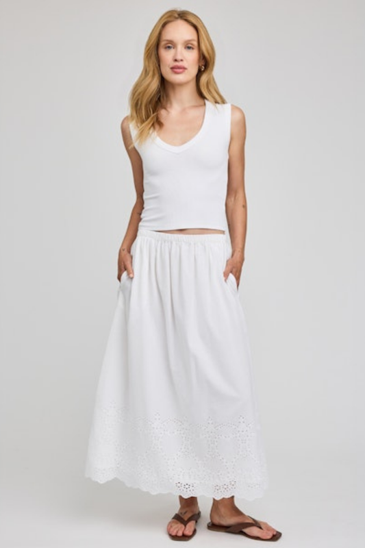 Elodie Eyelet Skirt