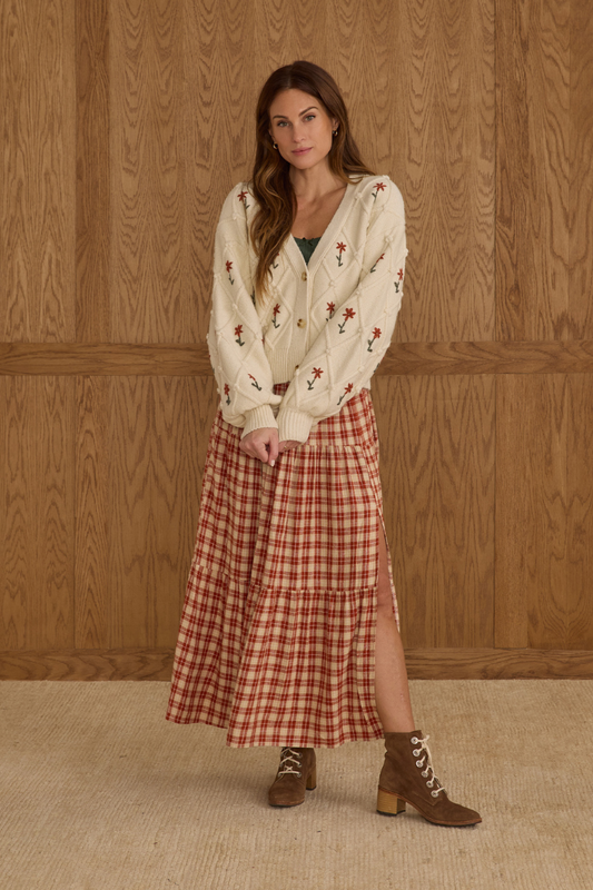 Winter Daisy Cardigan