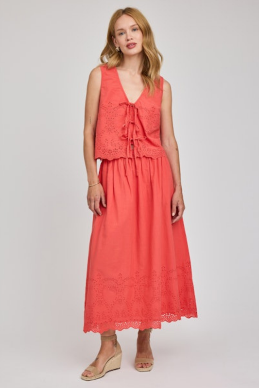 Elodie Eyelet Skirt