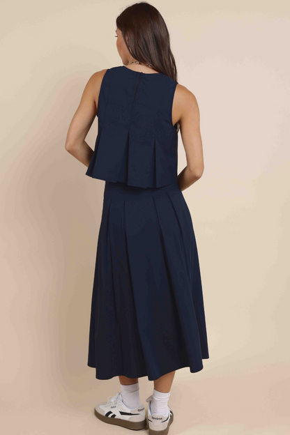 Ocean Calls Pleated Skirt