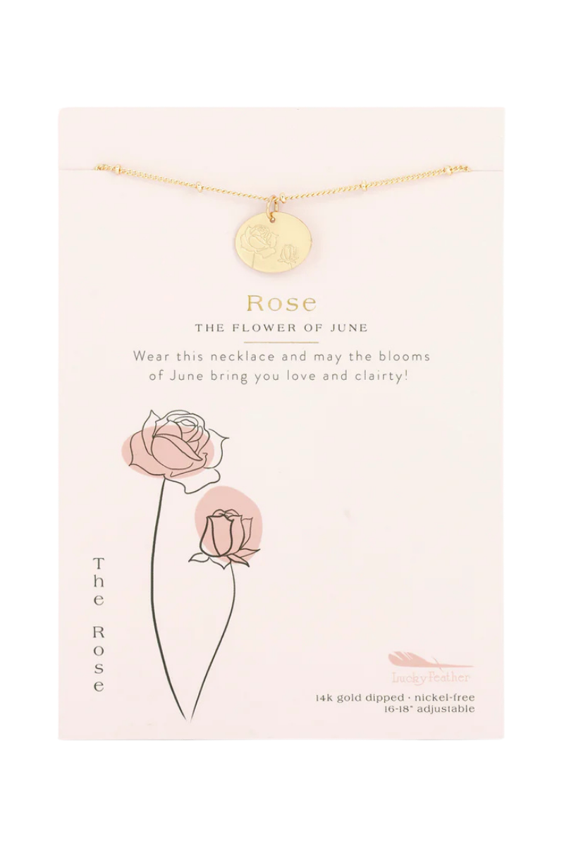 Birth Flower Necklaces