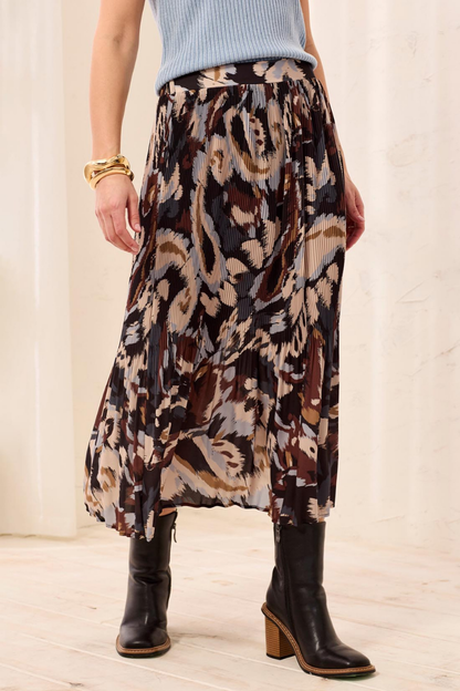 Plisse Pleated Skirt