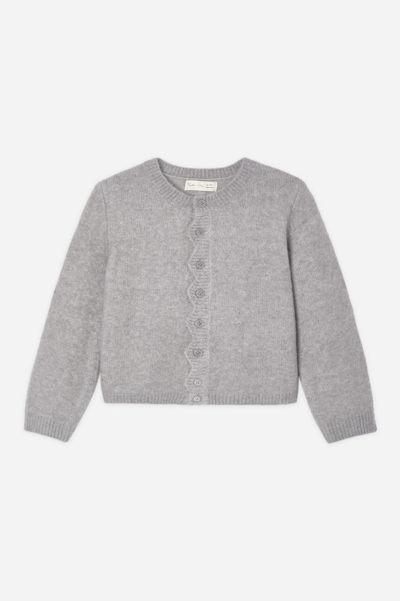 Girls Scalloped Cardigan