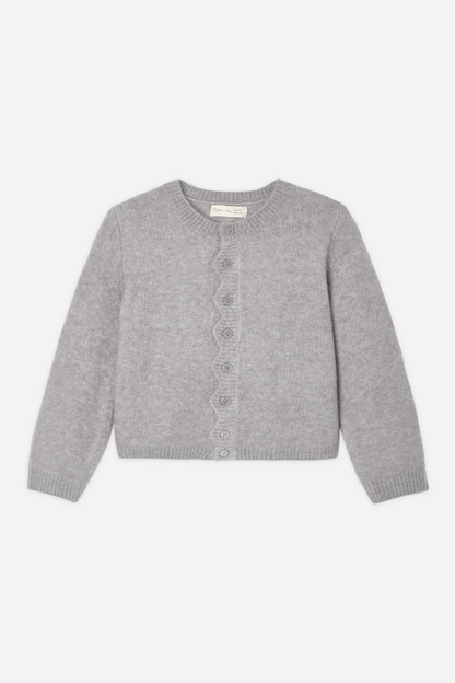 Girls Scalloped Cardigan