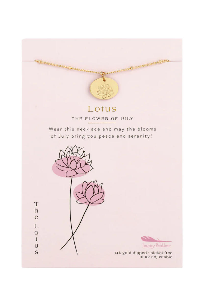 Birth Flower Necklaces