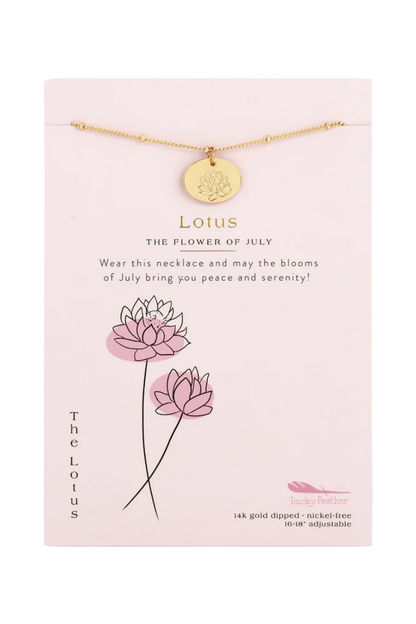 Birth Flower Necklaces