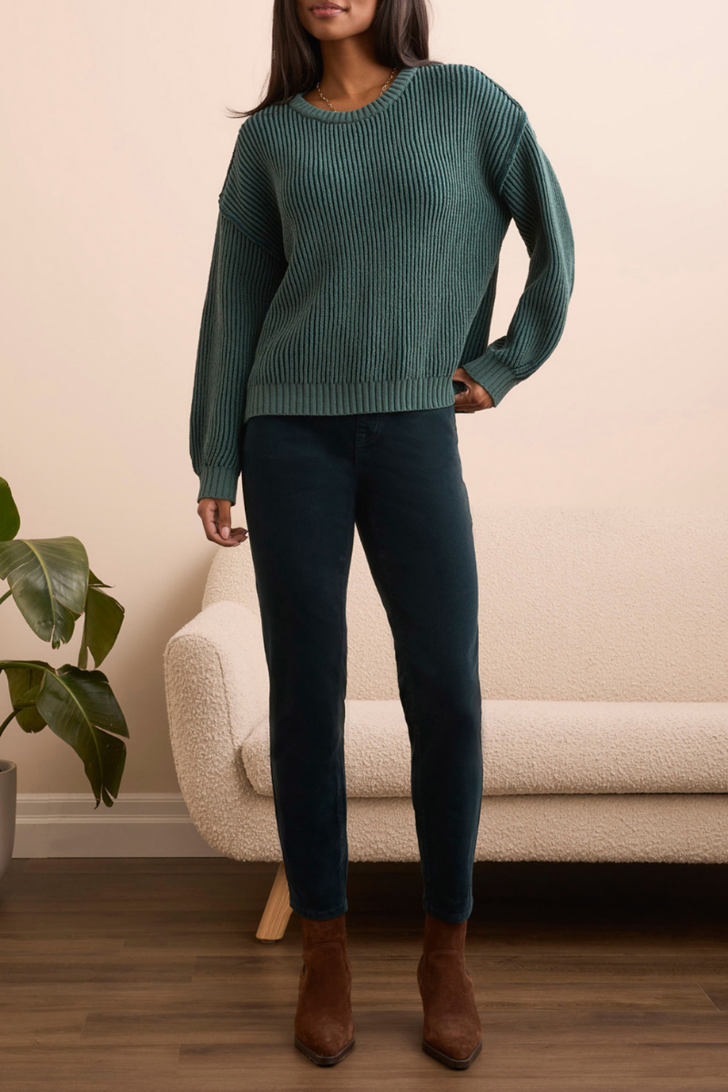 Ribbed Crewneck Sweater