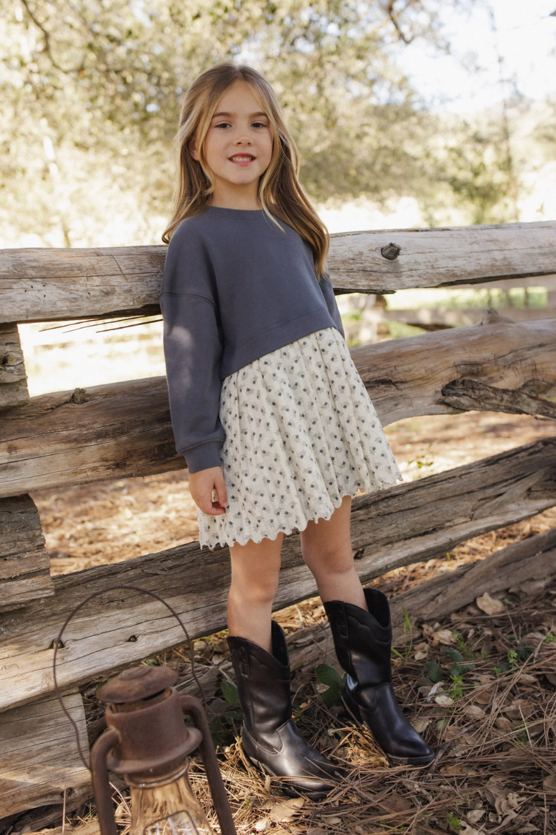 Girls Vintage Fleur Dress