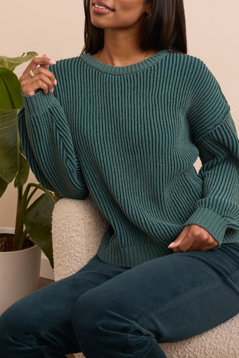Ribbed Crewneck Sweater