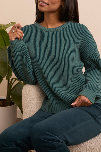 Ribbed Crewneck Sweater