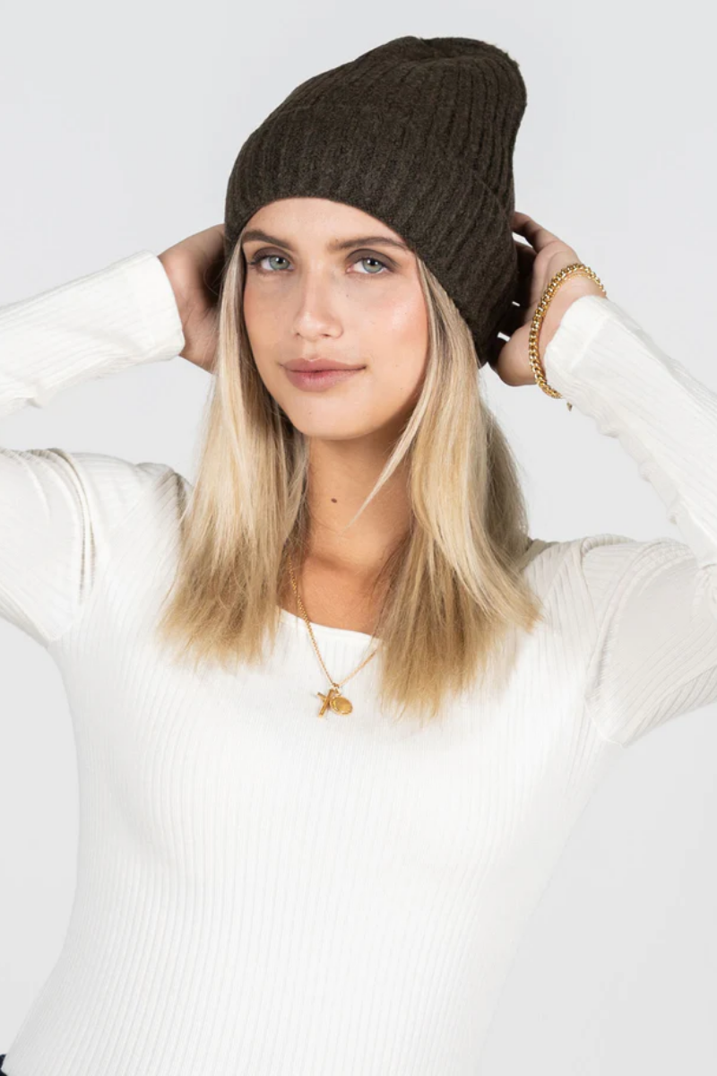 Ribbed Beanie Hat