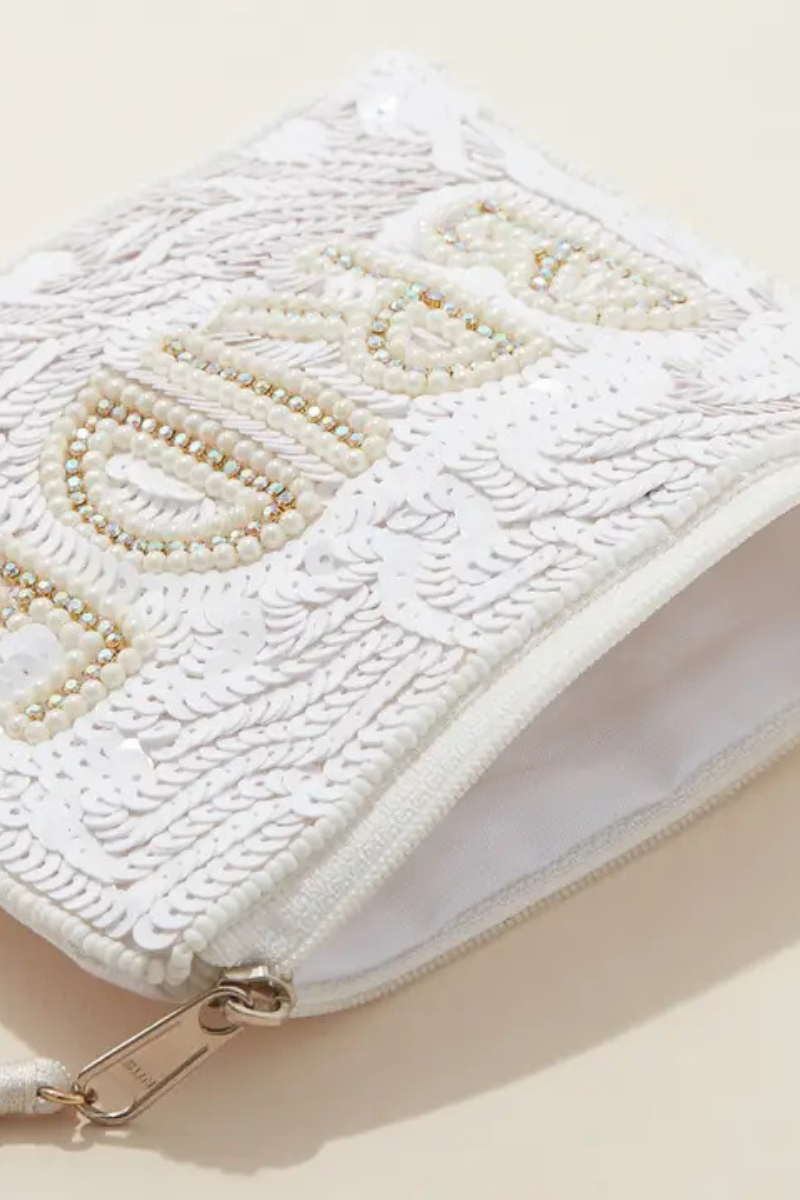Beaded Bride Pouch