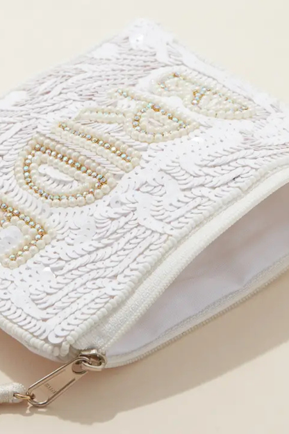 Beaded Bride Pouch