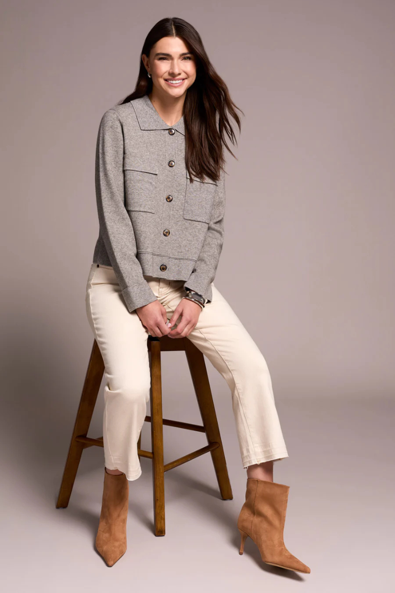 Collared Buttoned Cardigan