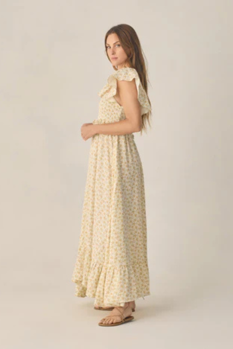Francesca Dress | Yellow Floral