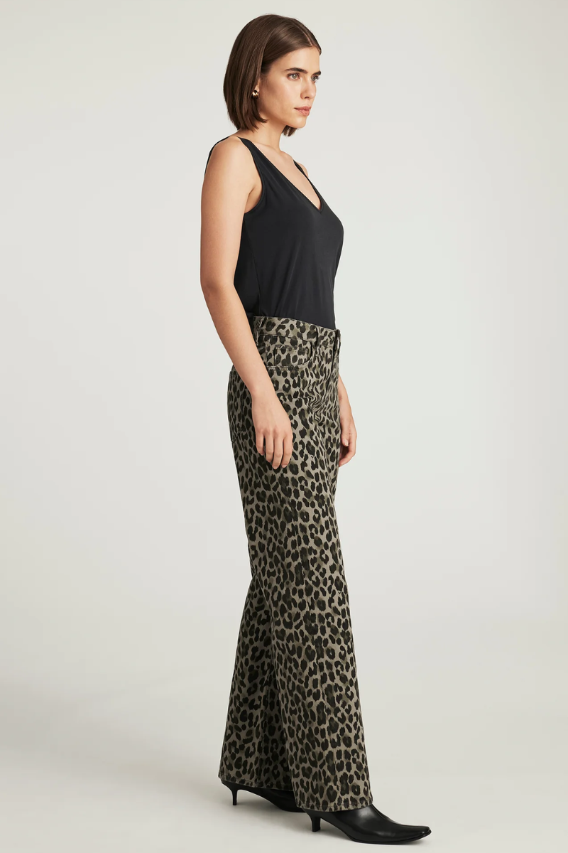 Sabrina Pant | Green Leopard