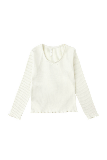 Ribbed Long Sleeve | Ivory