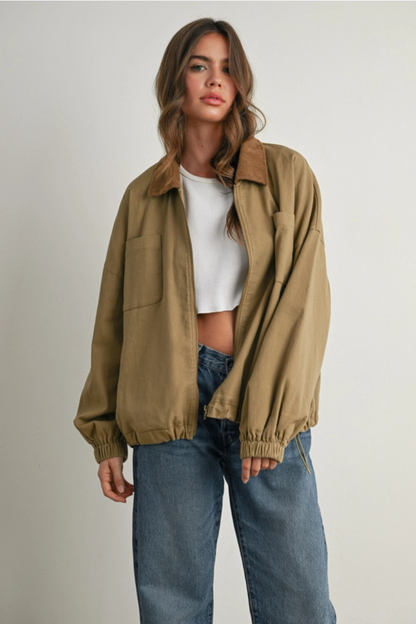 Corduroy Collar Jacket